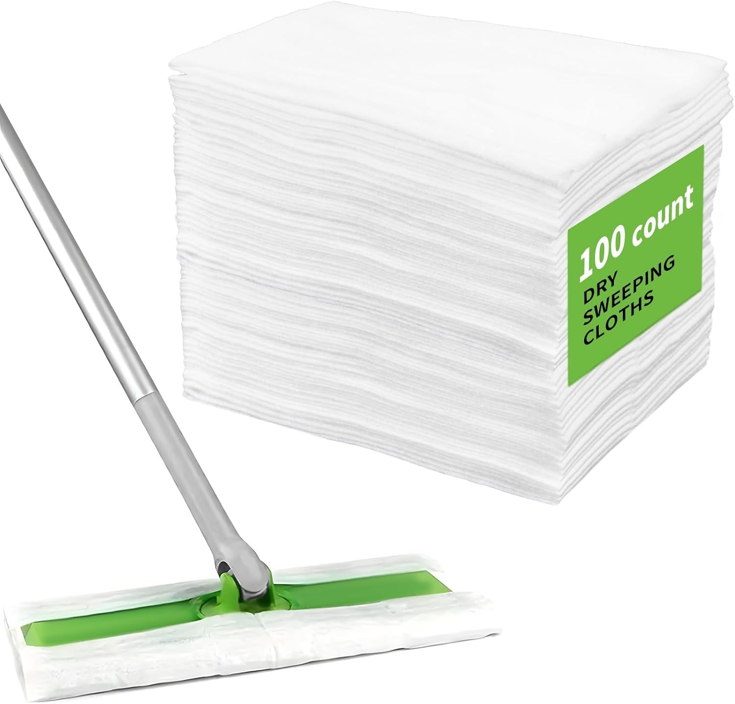 Dry Sweeping Cloths Disposable Mop Pads Refills Compatible with Swiffer