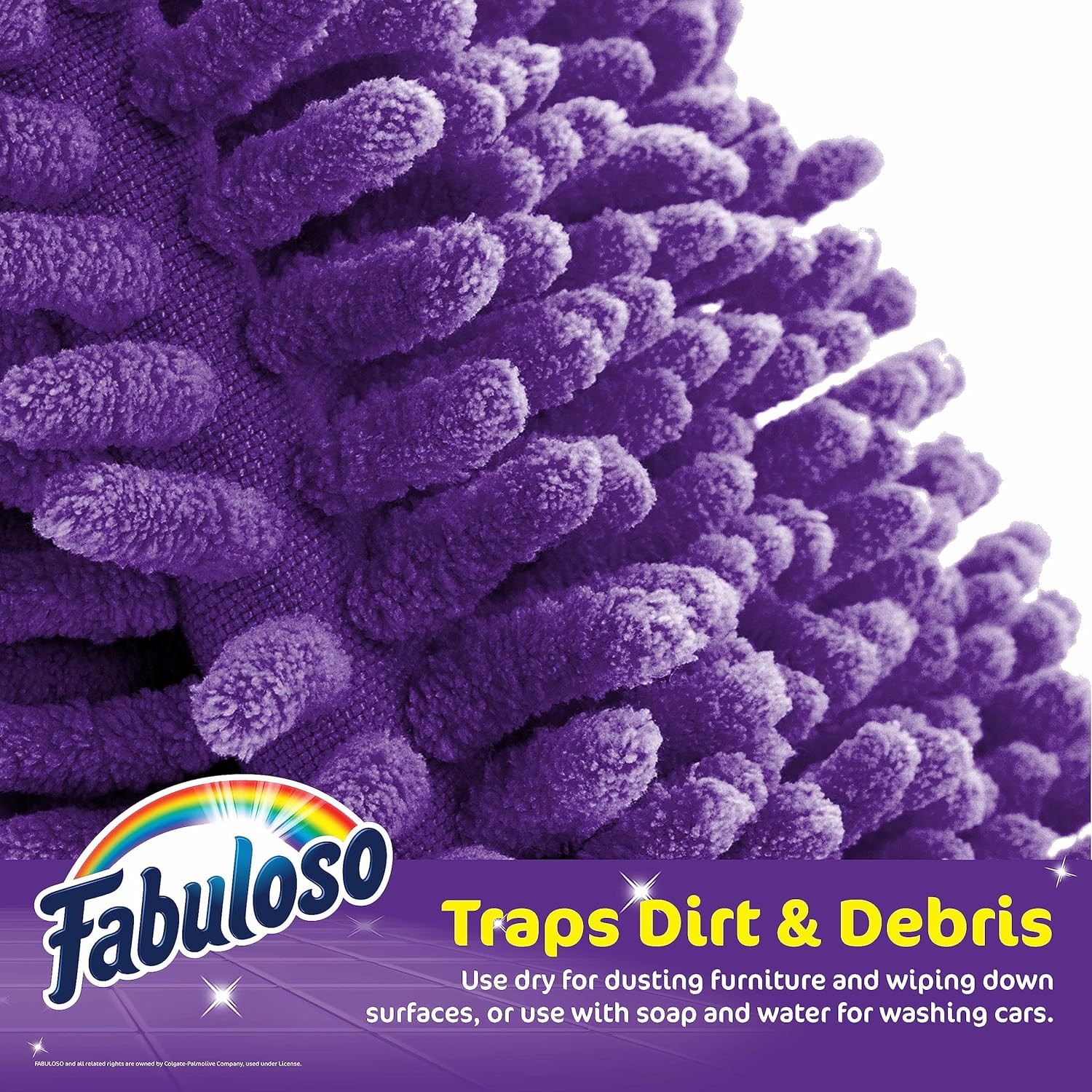 Fabuloso Microfiber Cleaning Mitt Glove, Lint-Free Scratch-Free Dusting and Wash