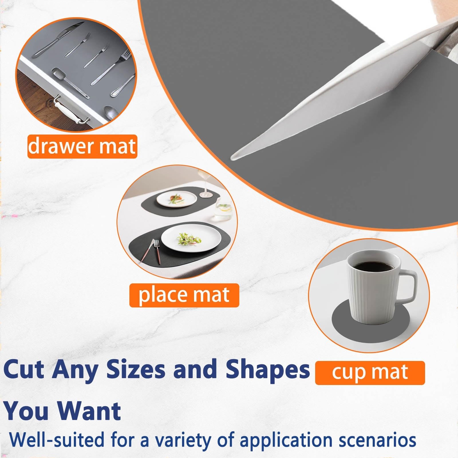 Extra Large Silicone Mats for Kitchen Counter, 78.7”x15.7”(200cmx40cm) Heat…