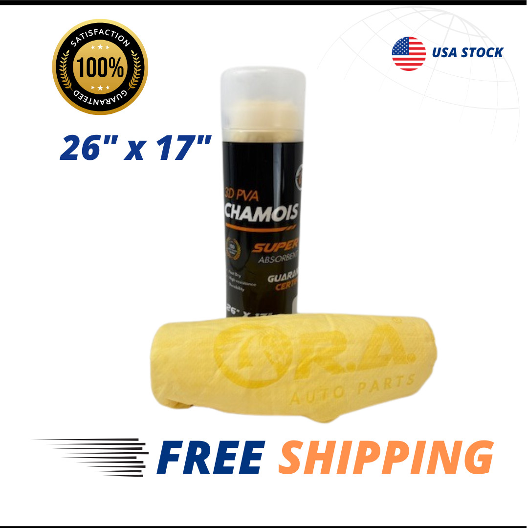 R.A. Premium 26×17 Shammy Cloth for Car Drying-Super Absorbent Synthetic Chamois