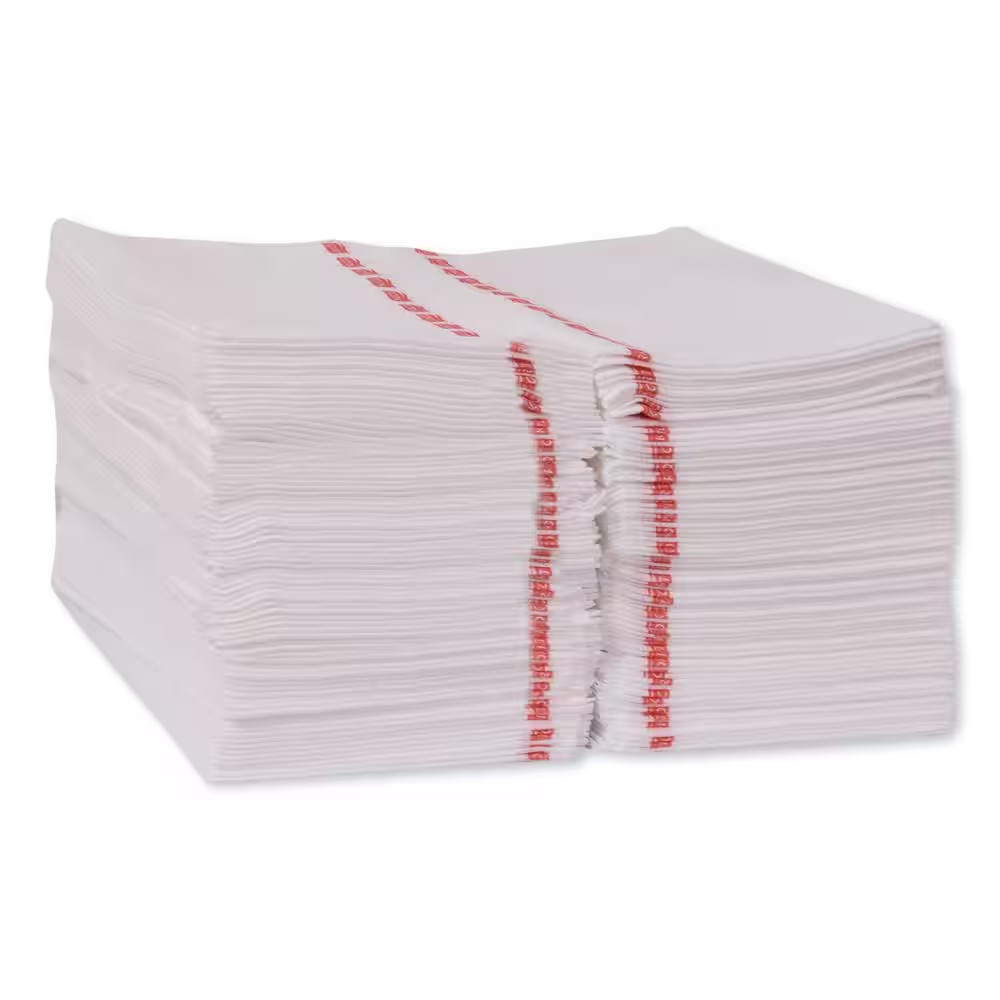 13 In. X 24 In., White Food Service Cleaning (150/Carton)