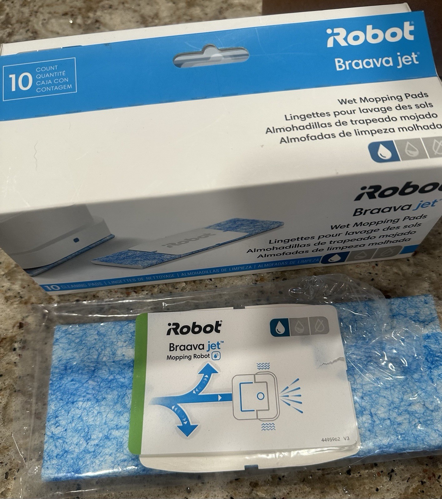 Robot Braava Jet Model 240 Comes with 11 Pads and 2 Others. Used Good Condition