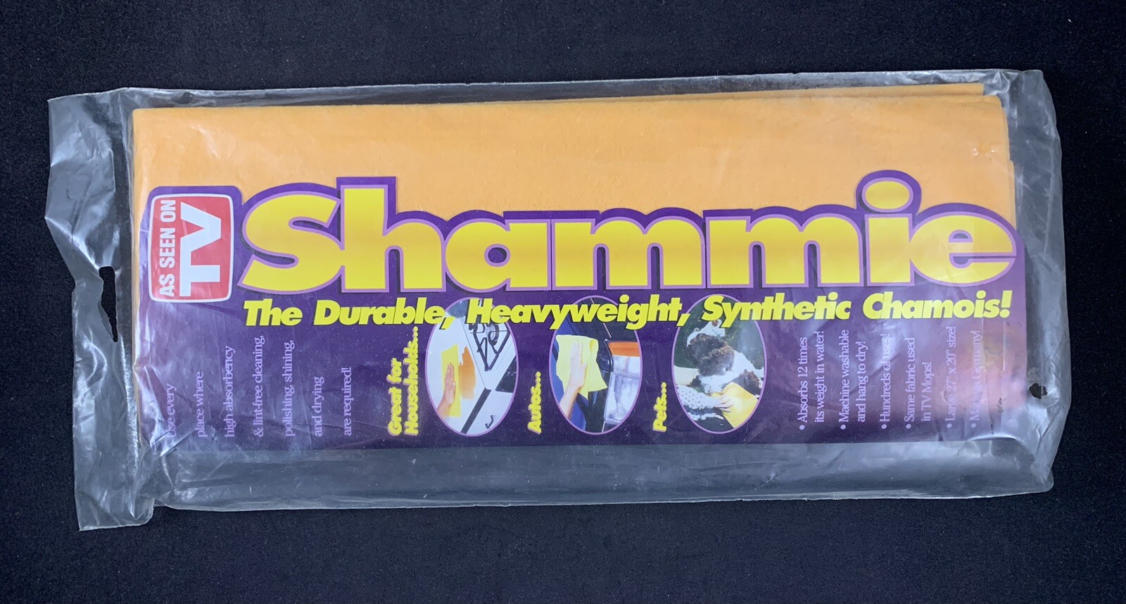Shammie Durable Heavyweight Chamois Towel As Seen on TV – Made in Germany