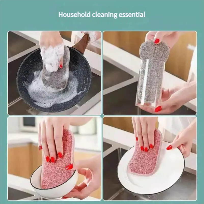 Reusable Washable Sponges Magic Sponge Scouring Pad Dishwashing Sponge Kitchen S