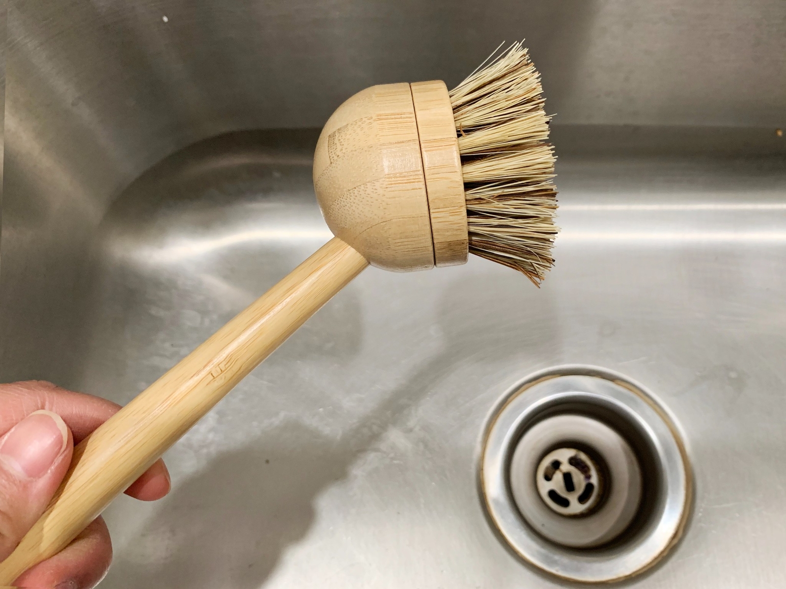 JuneLily Eco Friendly Natural Dish Brush Heads Sisal & Coconut for Dishwashing
