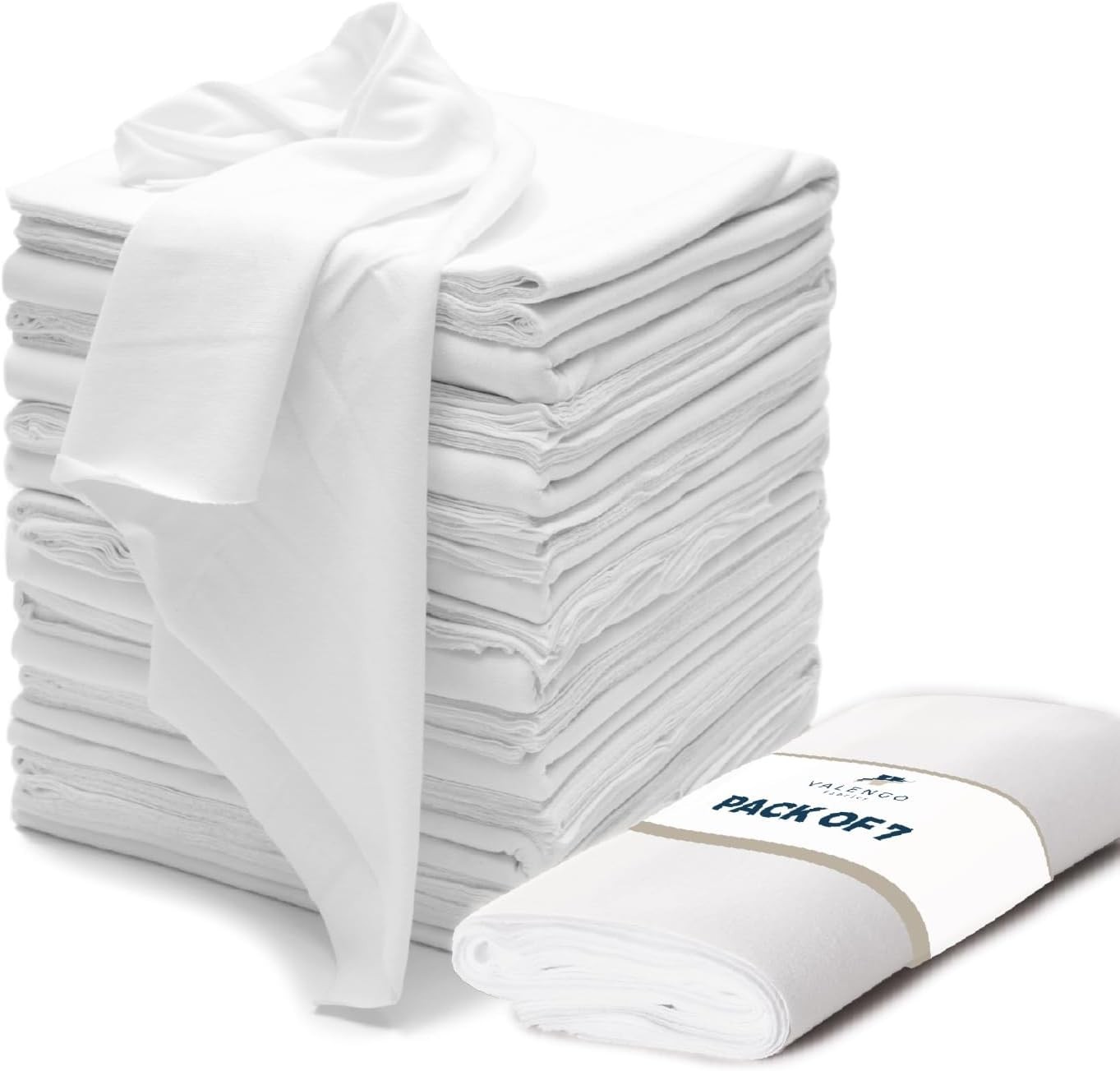 VALENGO New Lint Free Rags – 100% Cotton Cloth, Soft T-Shirt Rags, Lint Free …