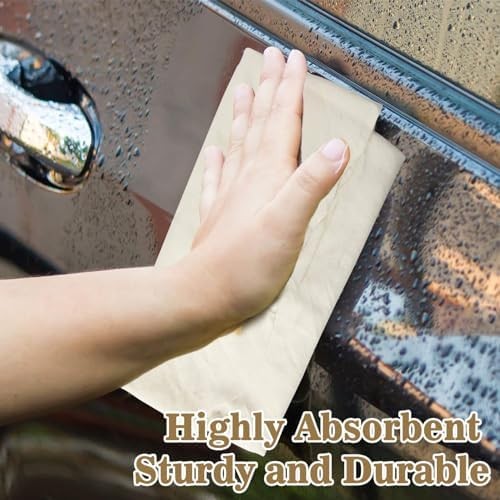 Chamois Cloth for Car – Sheepskin Cleaning Cloth Car Drying Towel Real Sheepskin
