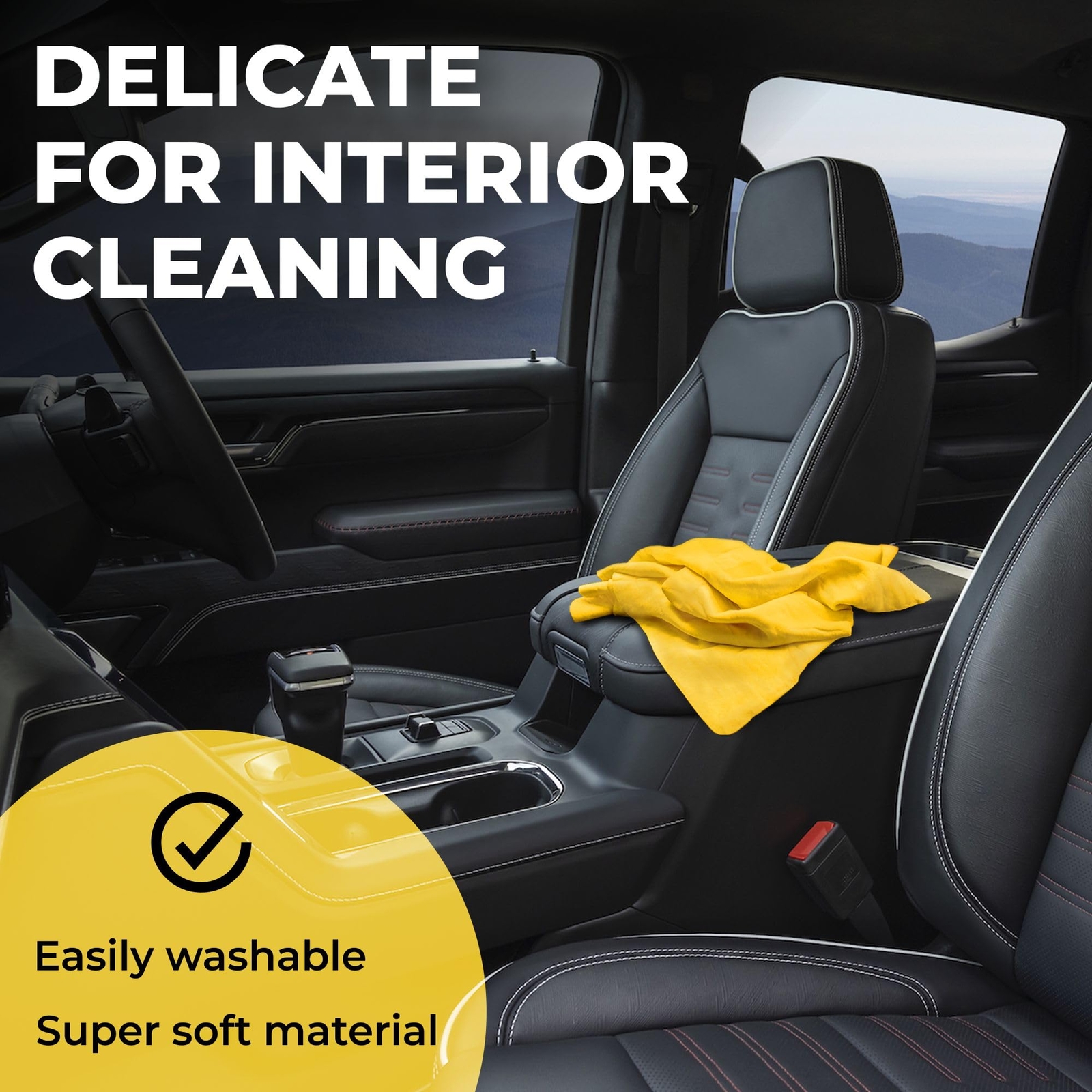 Premium XL Shammy Towel for Car – 2pk 34”x25” – Super Absorbent Chamois Towel…