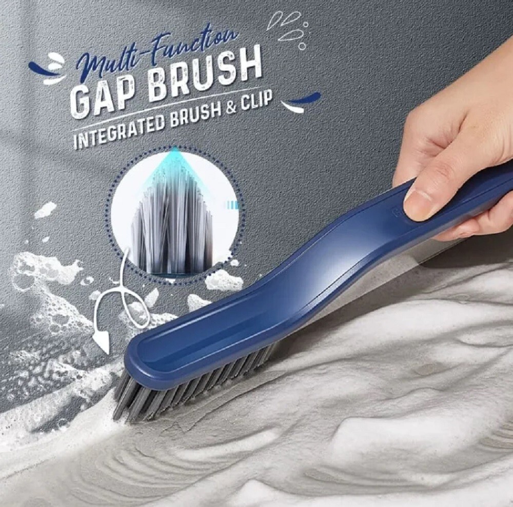 2-in-1 Floor Seam & Corner Gap Cleaning Brush – Multifunctional for Kitchen Bath