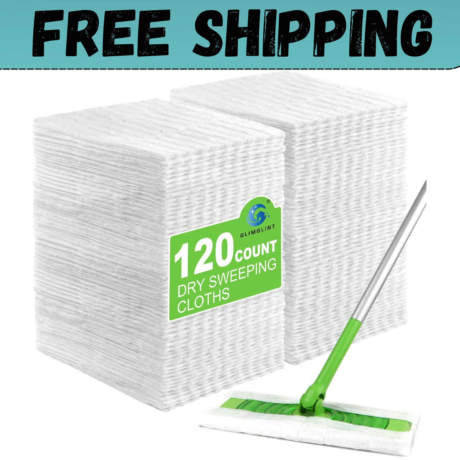 Dry Sweeping Cloths Pads Compatible with Swiffer Sweeper- Disposable Duster Refi
