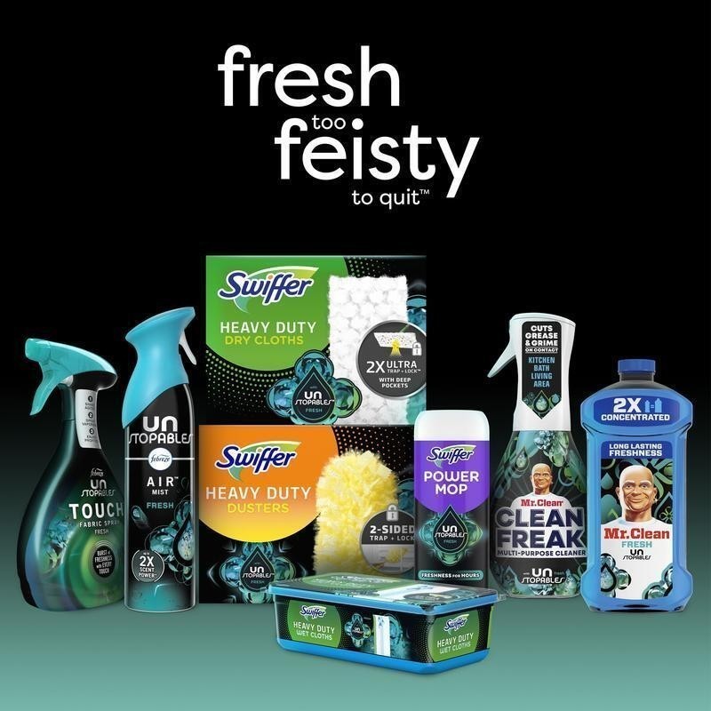 Power Mop Floor Cleaner Solution Fresh Scent 25.3 fl oz 2 Pack Unstopables New