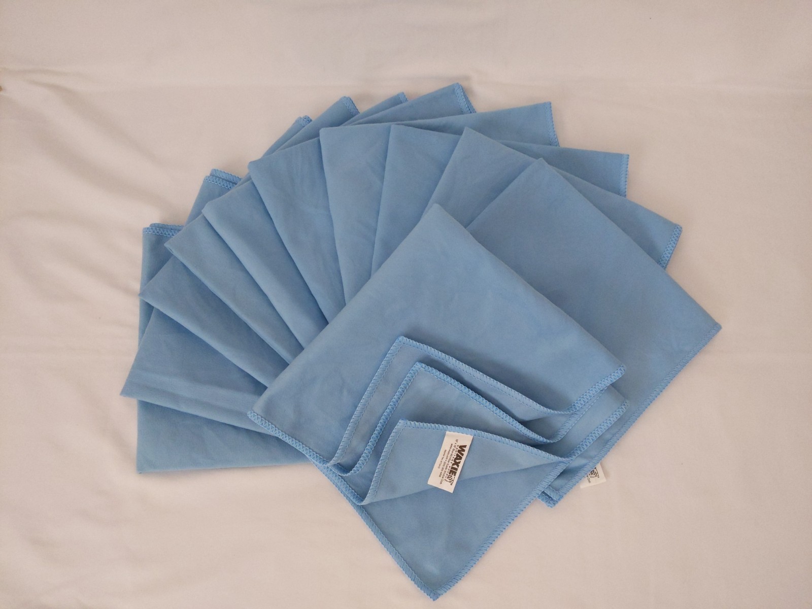 Waxie Blue Microfiber Suede Window Cloth 11 Pcs 16″ X 16″ 770410 Square