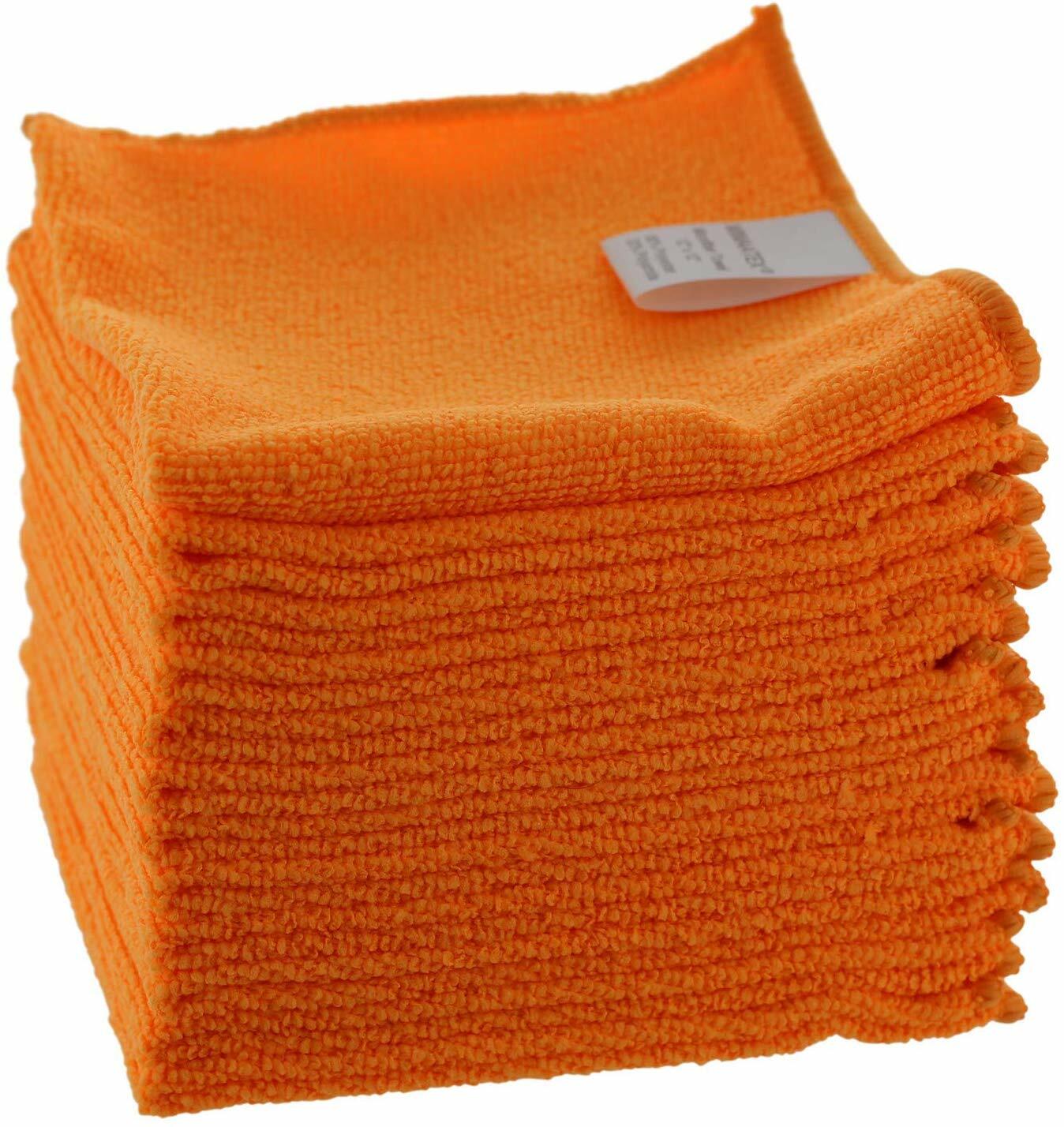 Microfiber Cleaning Cloth-12 Pack-12×12 inches-Lint Free-Streak Free