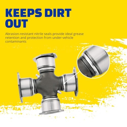 DRiV Premium Universal Joint – Greaseable U-Joint with Nitrile Rubber Grease