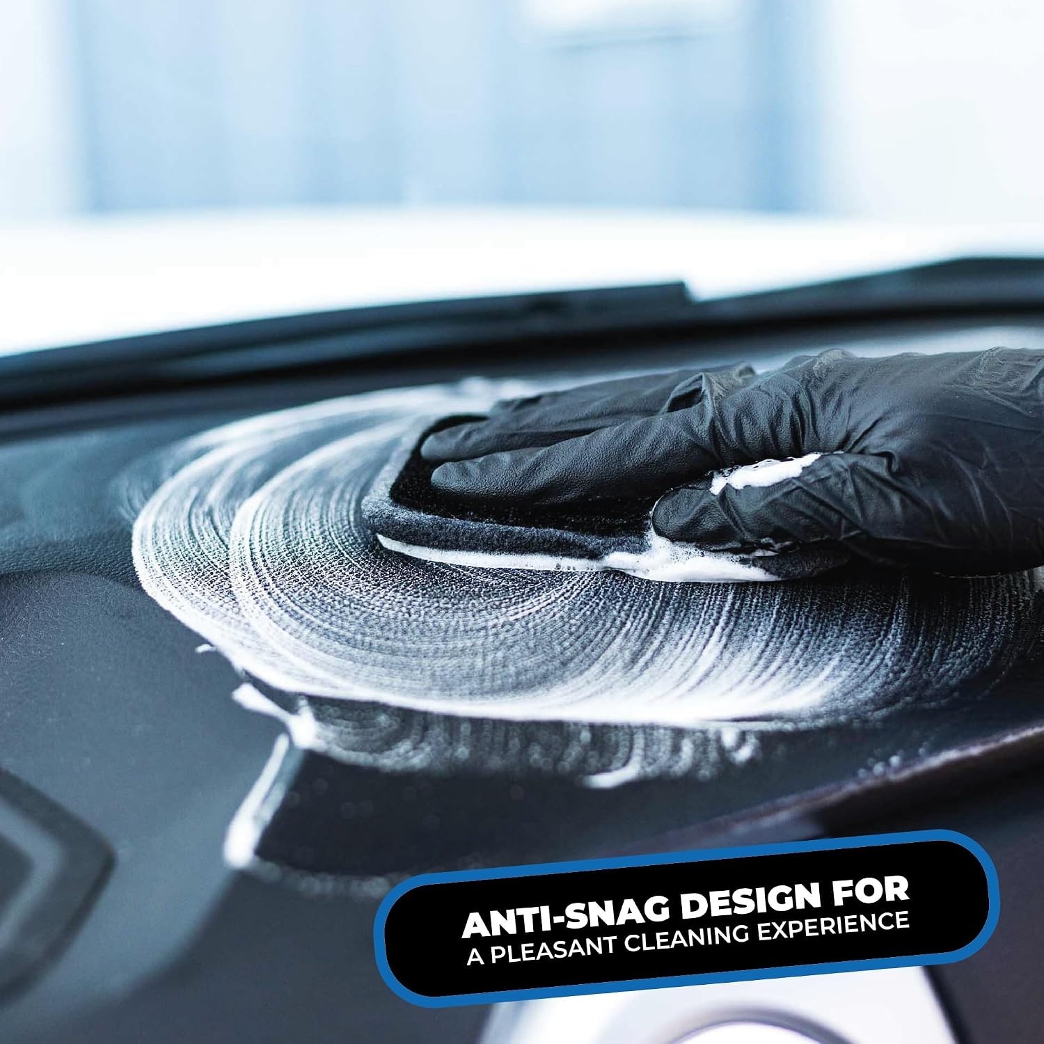 Soft Microfiber Interior Scrubber – 4 Pack for Streak-Free Car Cleaning