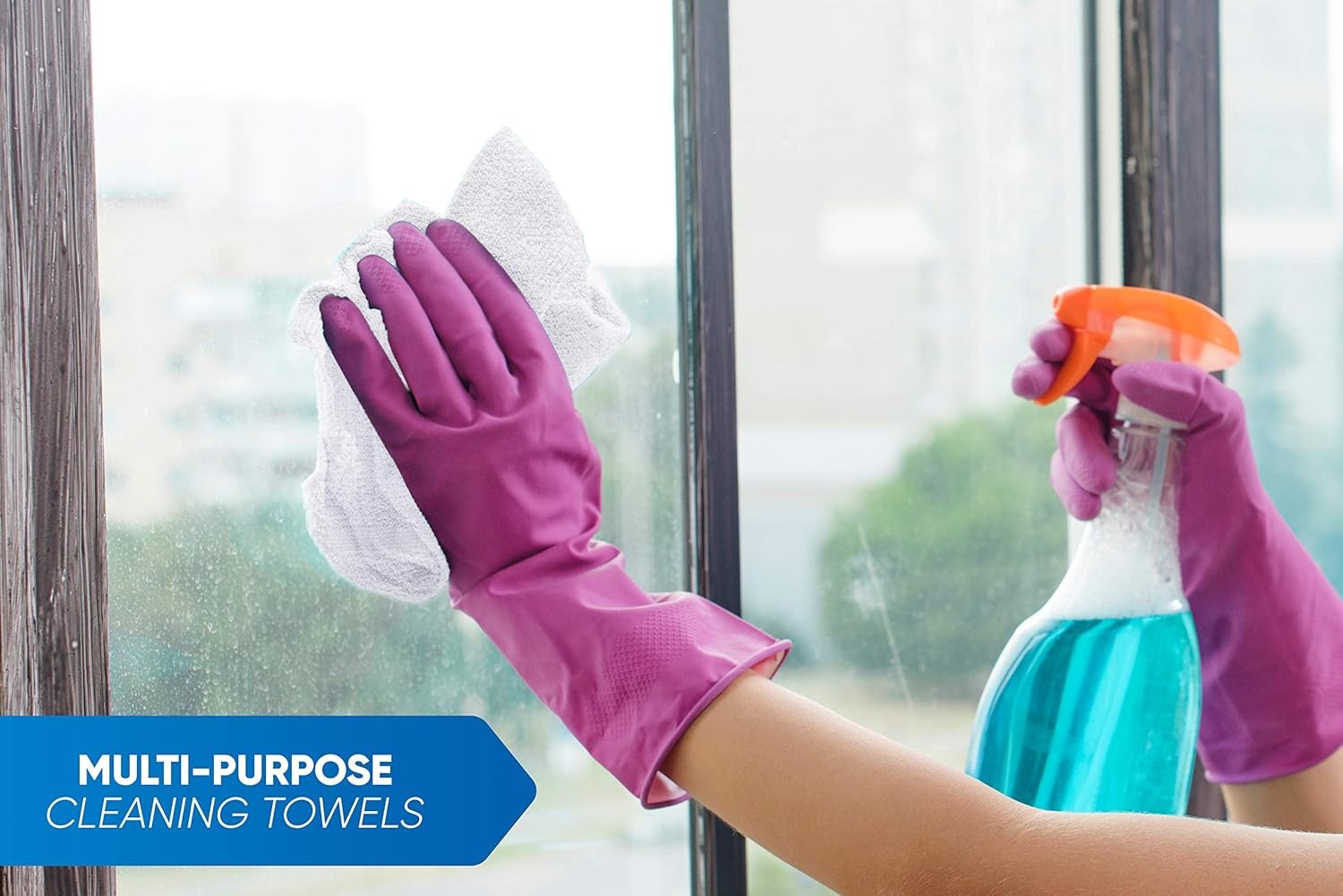 100% Cotton Terry Towels Cleaning Cloths Pack of 50 (12×12 Inches) White Cotton
