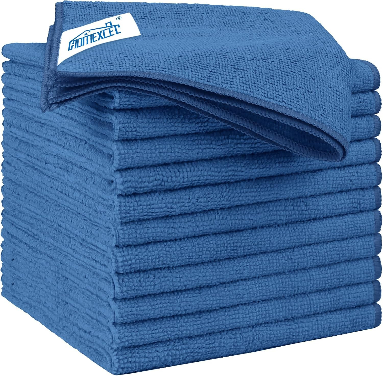 Lake Green Microfiber Cleaning Cloth 12 Pack 12.5 X 12.5 Inch Microfiber Towels