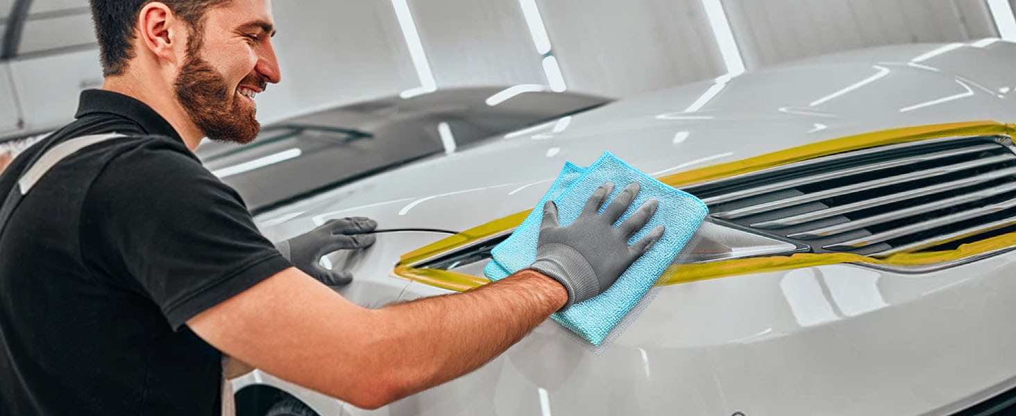Microfiber Cleaning Cloth Pack of 12, Microfiber Towels for Cars, Highly