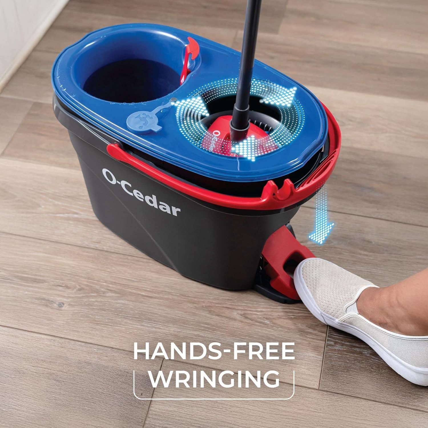 O-Cedar RinseClean Spin Mop & Bucket System | Clean with Clean Water | Remove…