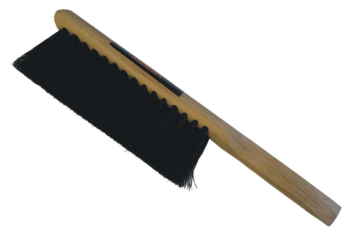 14″ Natural Coconut Bristle Counter Brush with Wood Handle
