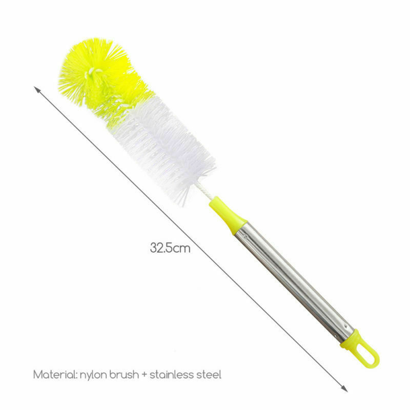 New Bendable Long-handled Brush Bottle Cup Cleaning Brush Scrubbing Cleaner Pot