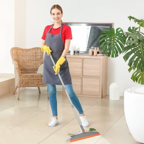 tXXFLOWER Silicone Air Broom Multifunction Broom with Long Handle Adjustable R