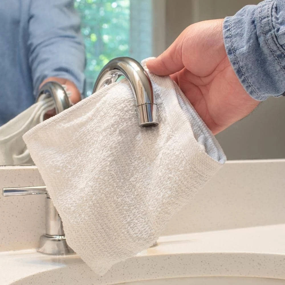 HDX Terry Towels 14″x14″ (100 Pack) (Washable, Reusable, Multi-Purpose)