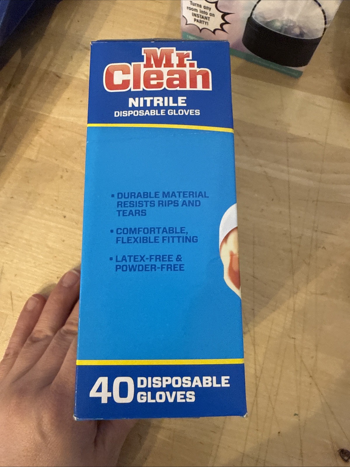 Mr. Clean Nitrile Gloves ~Latex Free/Powder Free~ (40 Gloves Per Box)