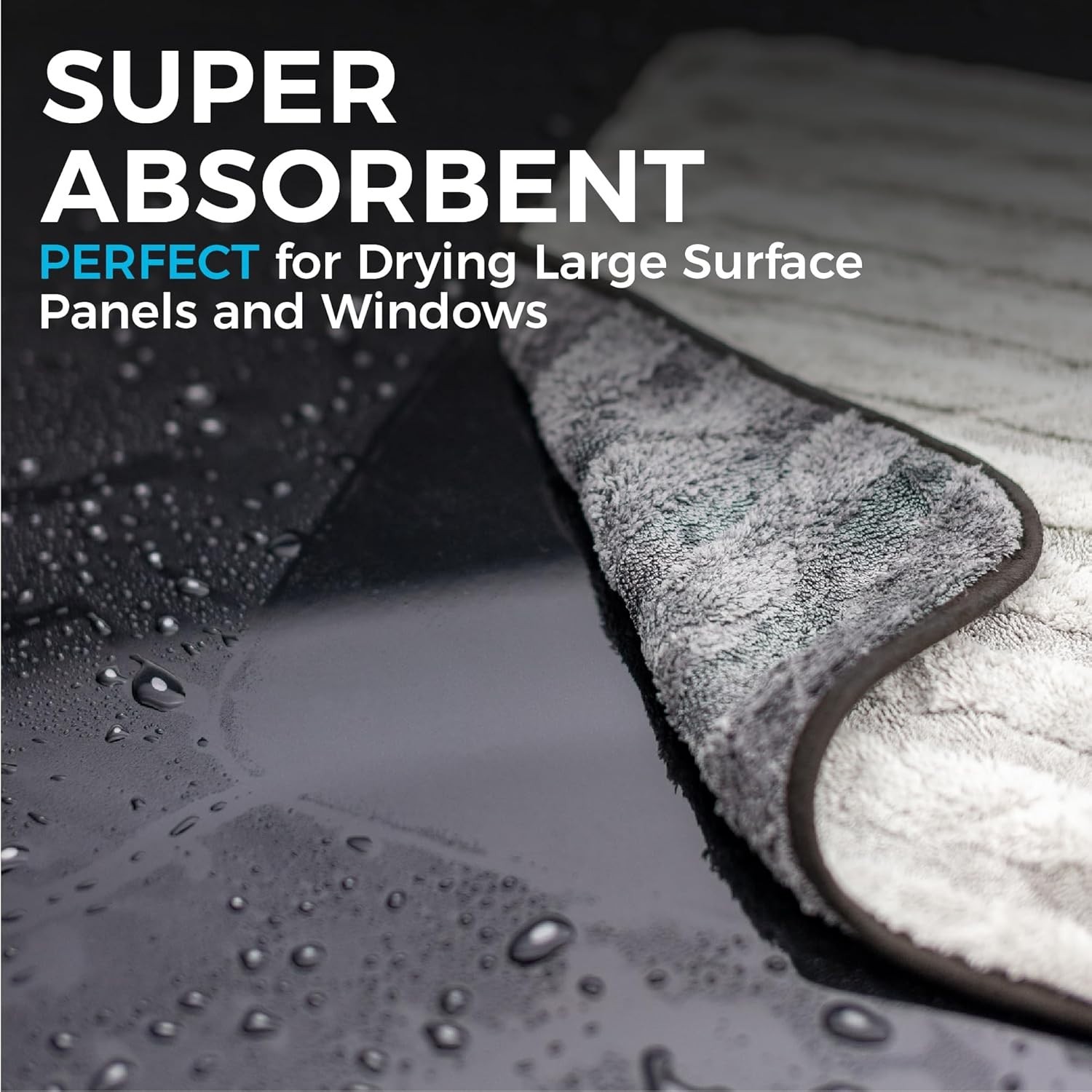 Gauntlet Ultra-Absorbent Car Drying Towel – 20×30 Inches, 900 GSM, Paint-Safe