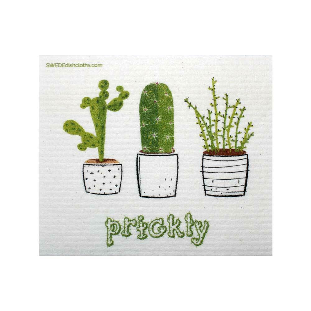 Mixed Cactus Set of 3 cloths (One of each design) Swedish Dishcloths ECO Absorb