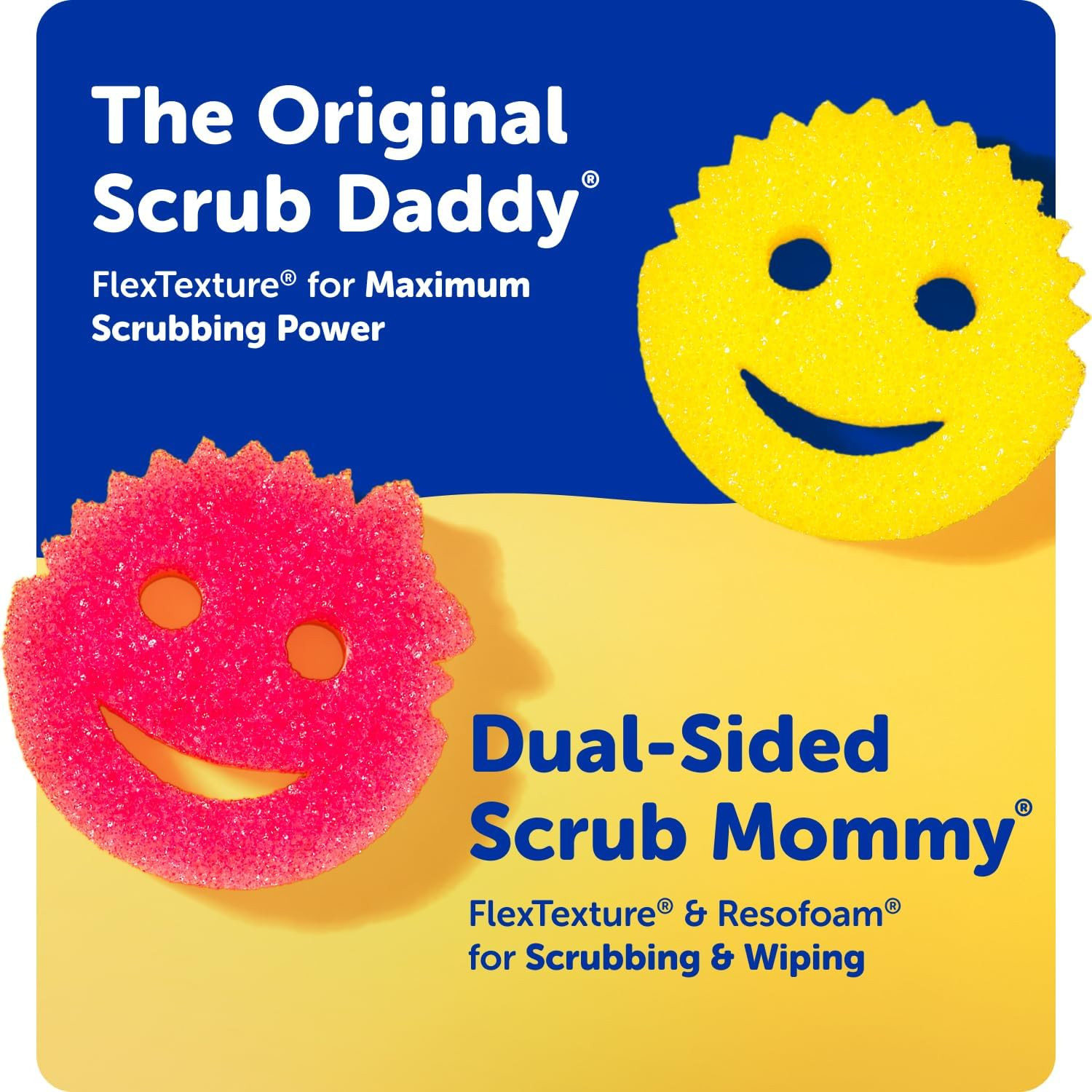 Scratch-Free Multipurpose Kitchen Sponges – Bulk Dish Sponges for Kitchen, Bathr