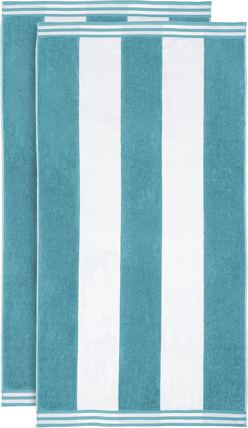 Superior Oversized Beach Towel, Turquoise (Set of 2)