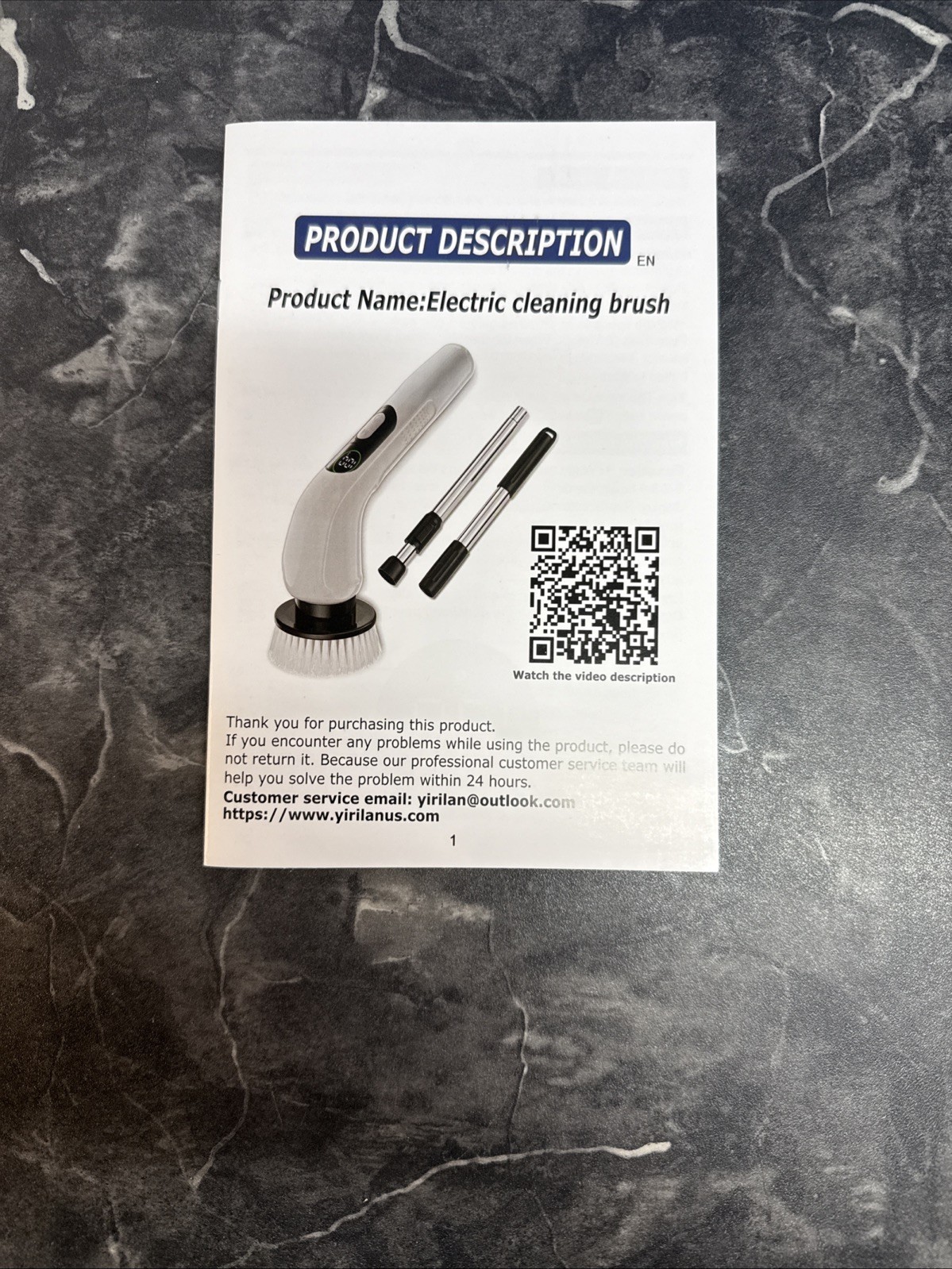Electric Spin Scrubber 8 in 1 Cleaning Brush For Car, Tile, Wall, Floor. F1