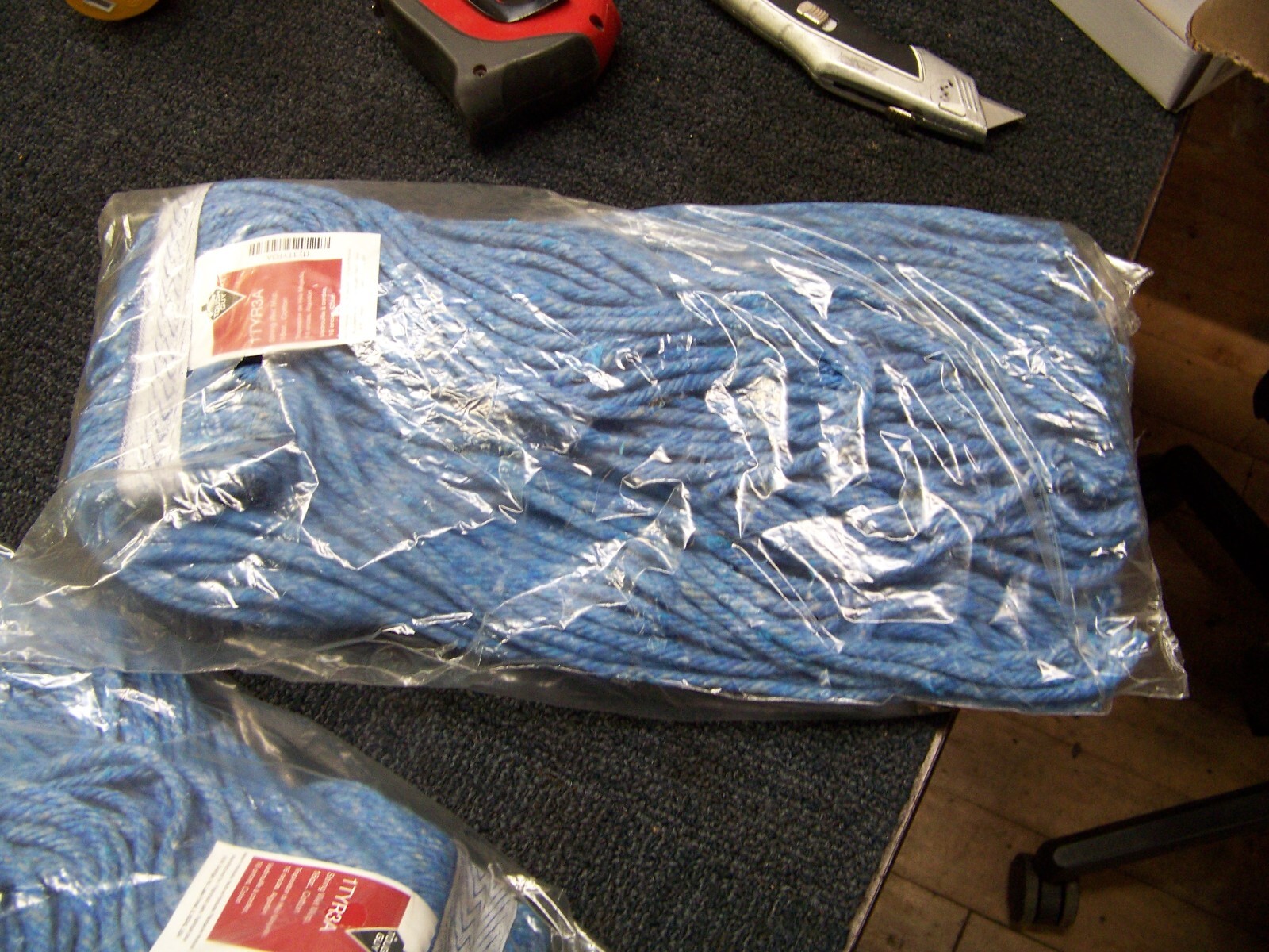 10 pcs Tough Guy String Wet Mop 16 oz. Cotton Blue Clamp On/Slide On 1TYR3A New