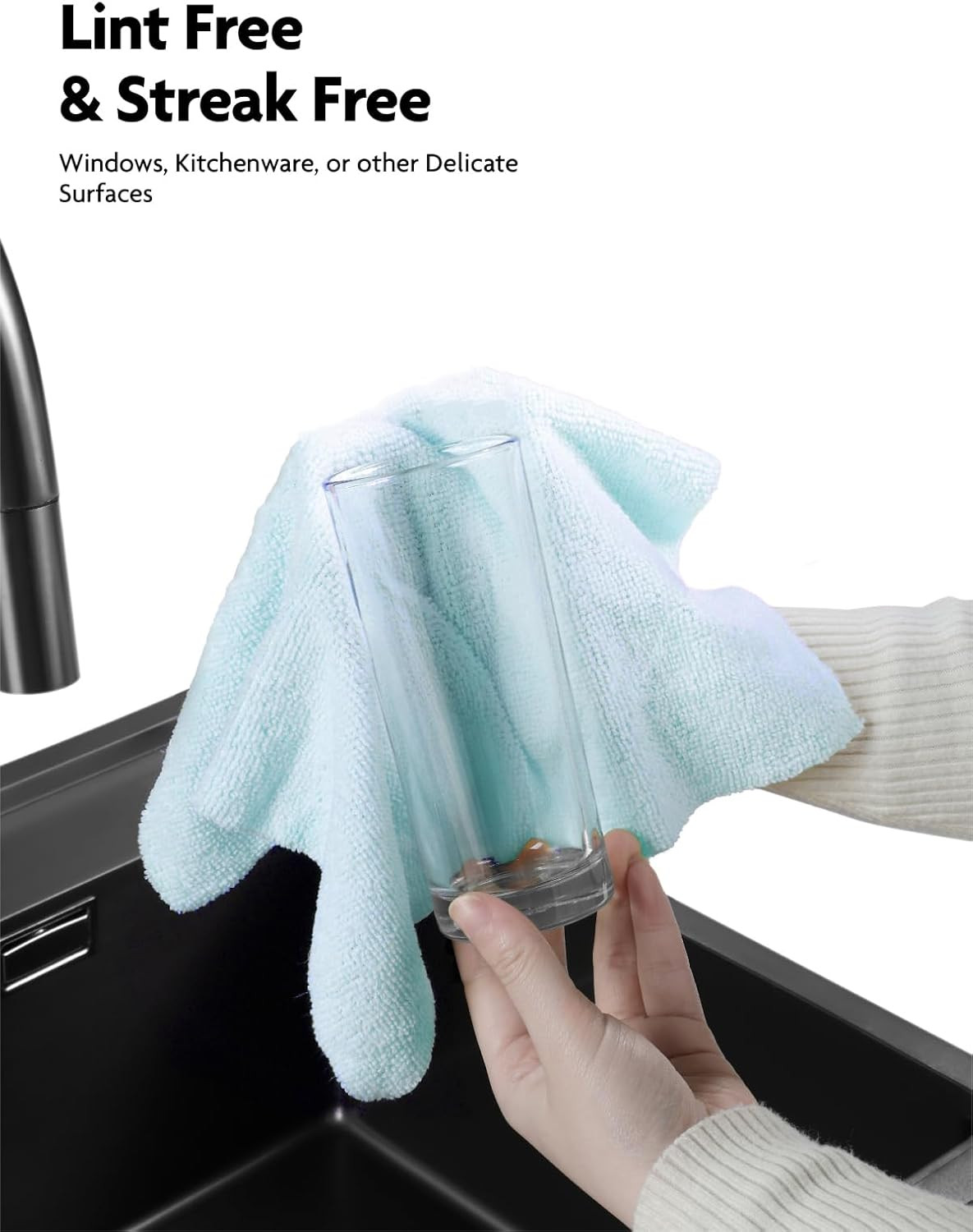 Fantasticlean Microfiber Cleaning Cloth Roll -75 75 Count (Pack of 1), Blue