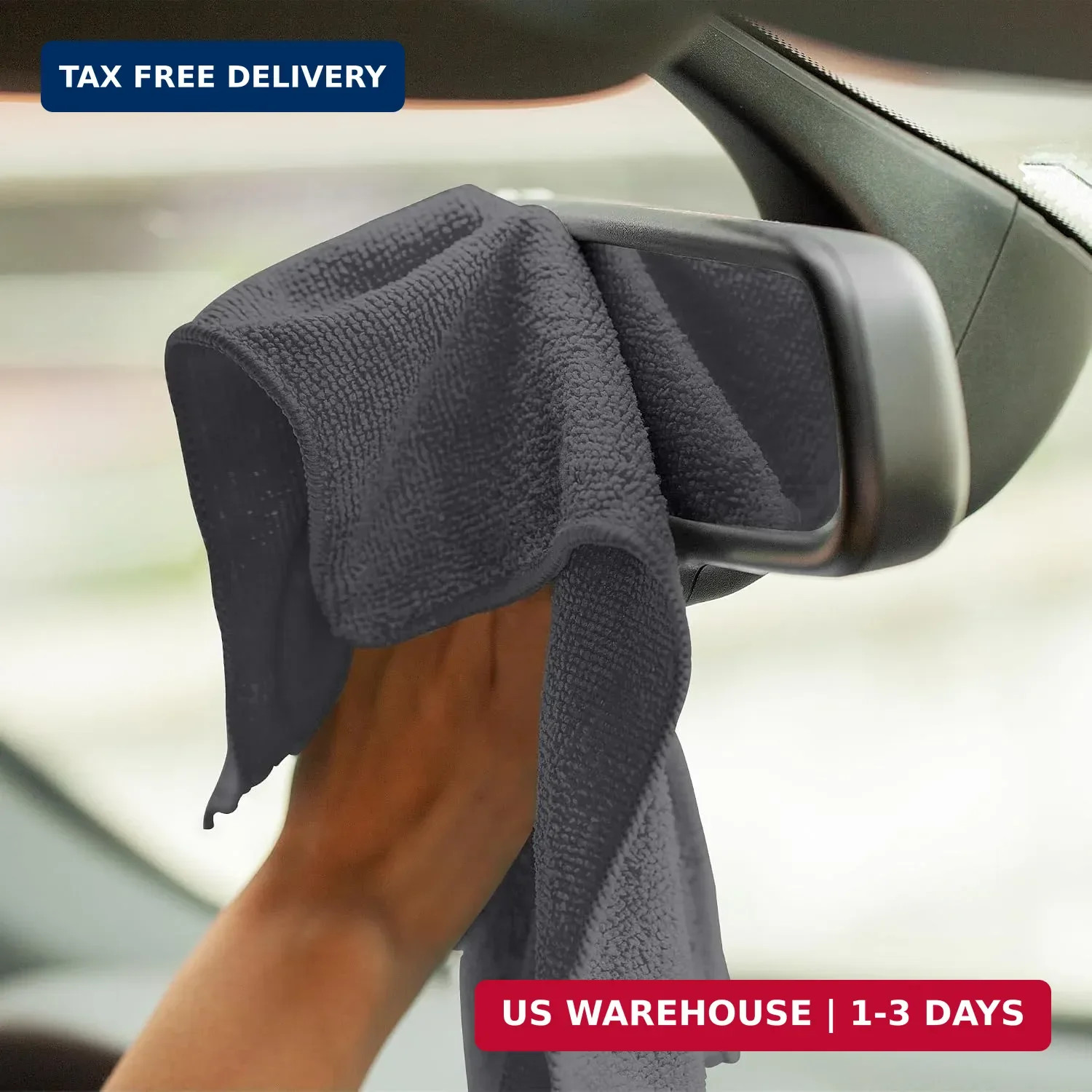 Avalon Towels Microfiber Cleaning Cloths (Value Pack of 12) – Size 12 x 12 Inche