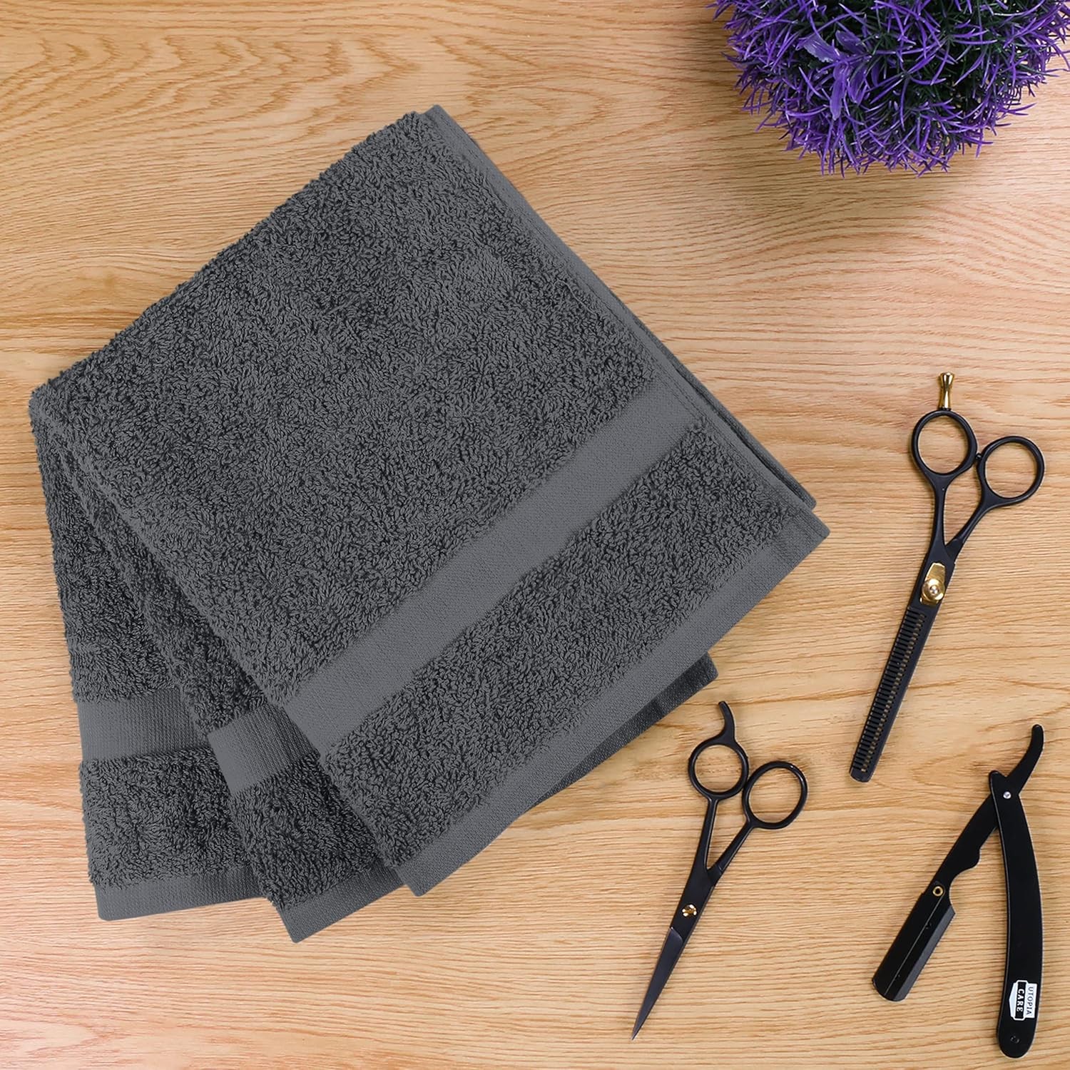 Salon Towel, Pack of 12, Not Bleach Proof, 16 by 27 Inches, Highly Absorbent
