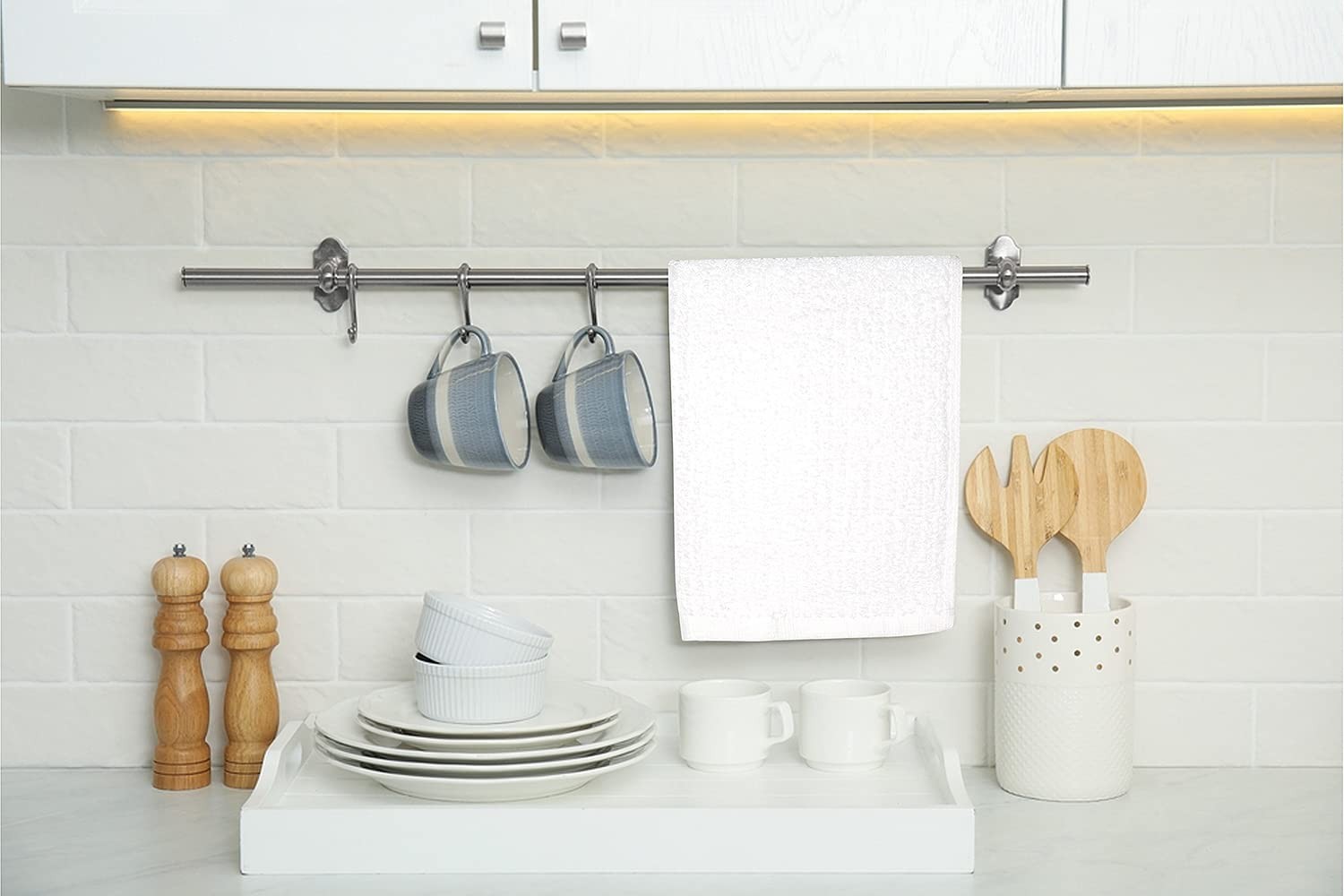 Bar Mop Kitchen Towels Pack Of 12 16″x19 100% Ring Spun Cotton Dish Washcloth