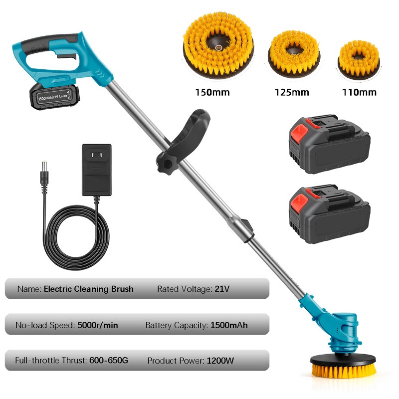 Cordless Spin Scrubber Turbo Scrub Electric Cleaning Brush Carpet Floor Cleaning