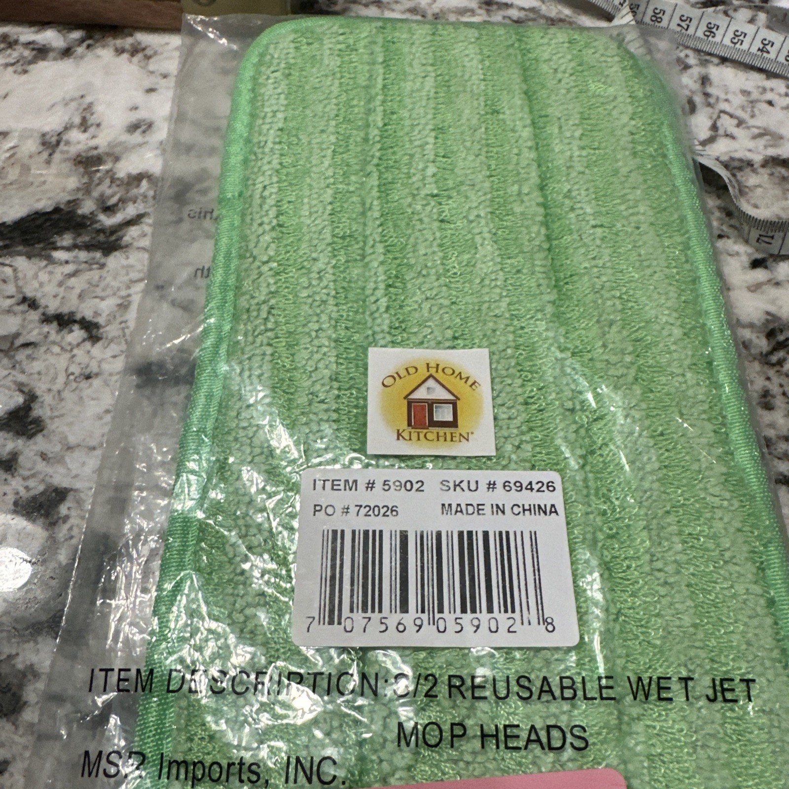 Lakeside Wet Mop Reusable Washable Pads for Hardwood Floors and Tile