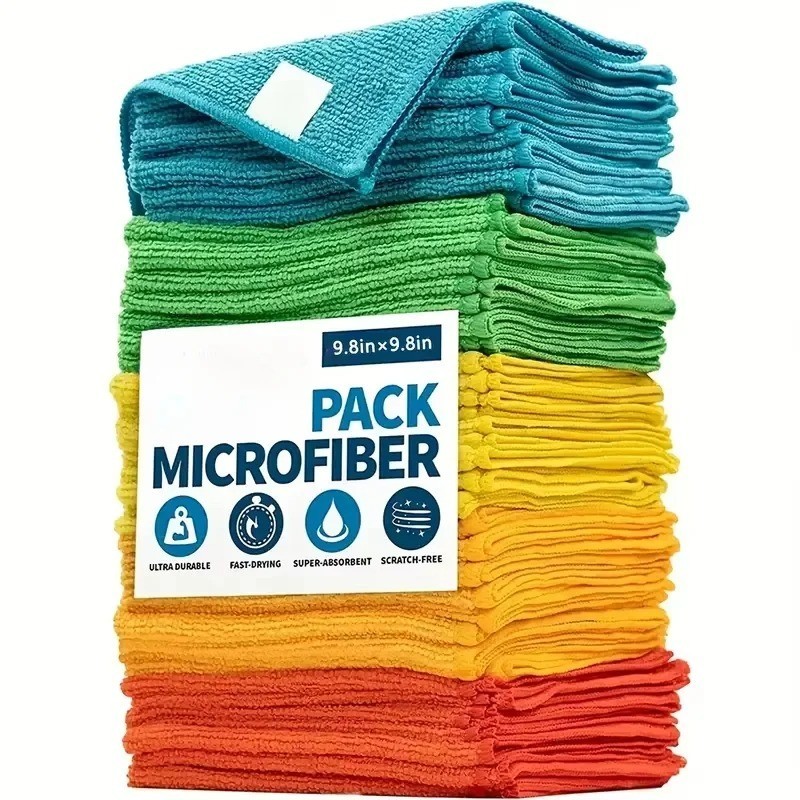 Microfiber Cleaning Cloth Set of Towels Rag Car Polishing Detailing No-Scratch