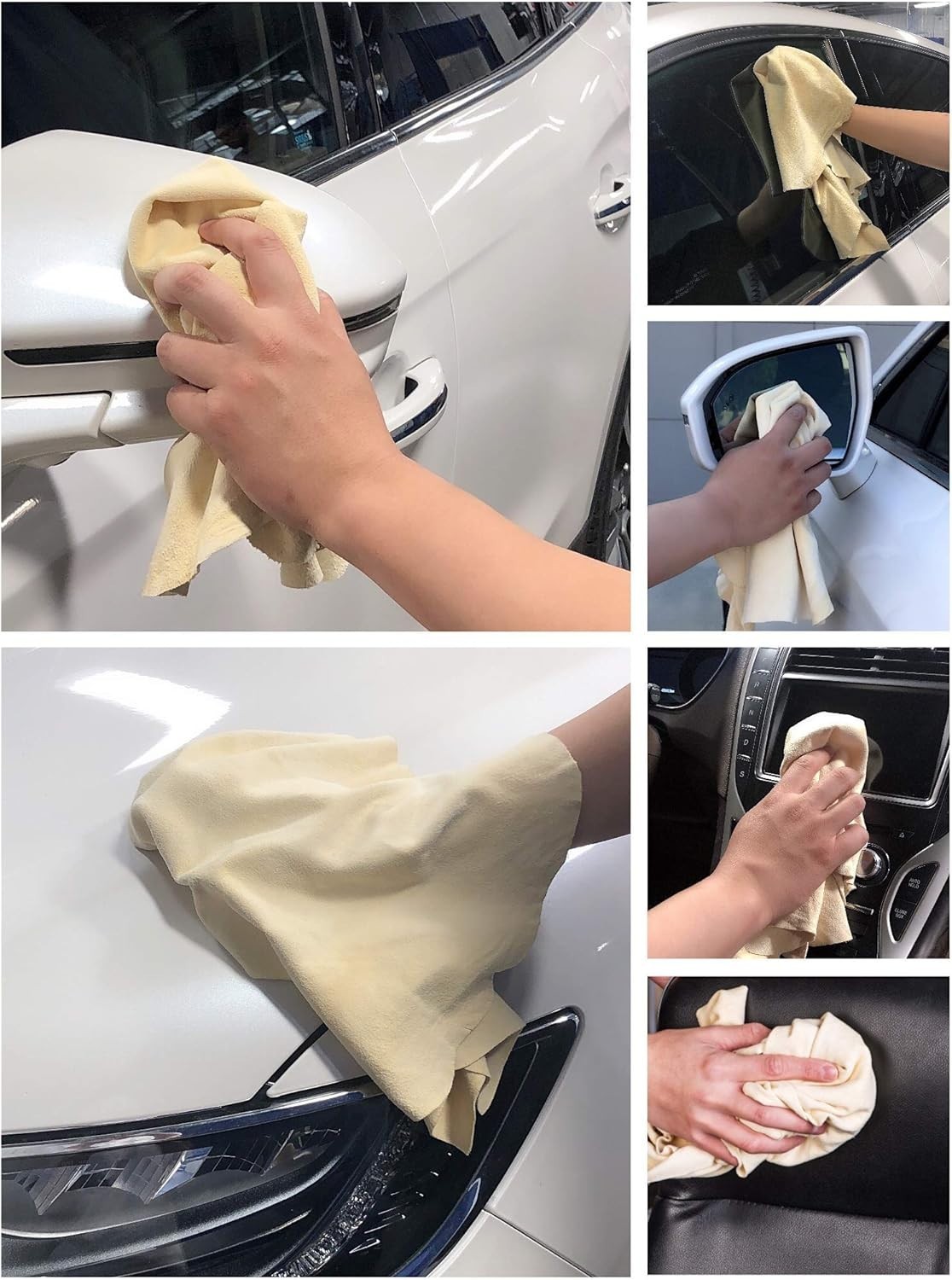 Pano De Gamuza Para Coche – Toalla De Secado Toalla De Gamuza Lavado De Cuero…