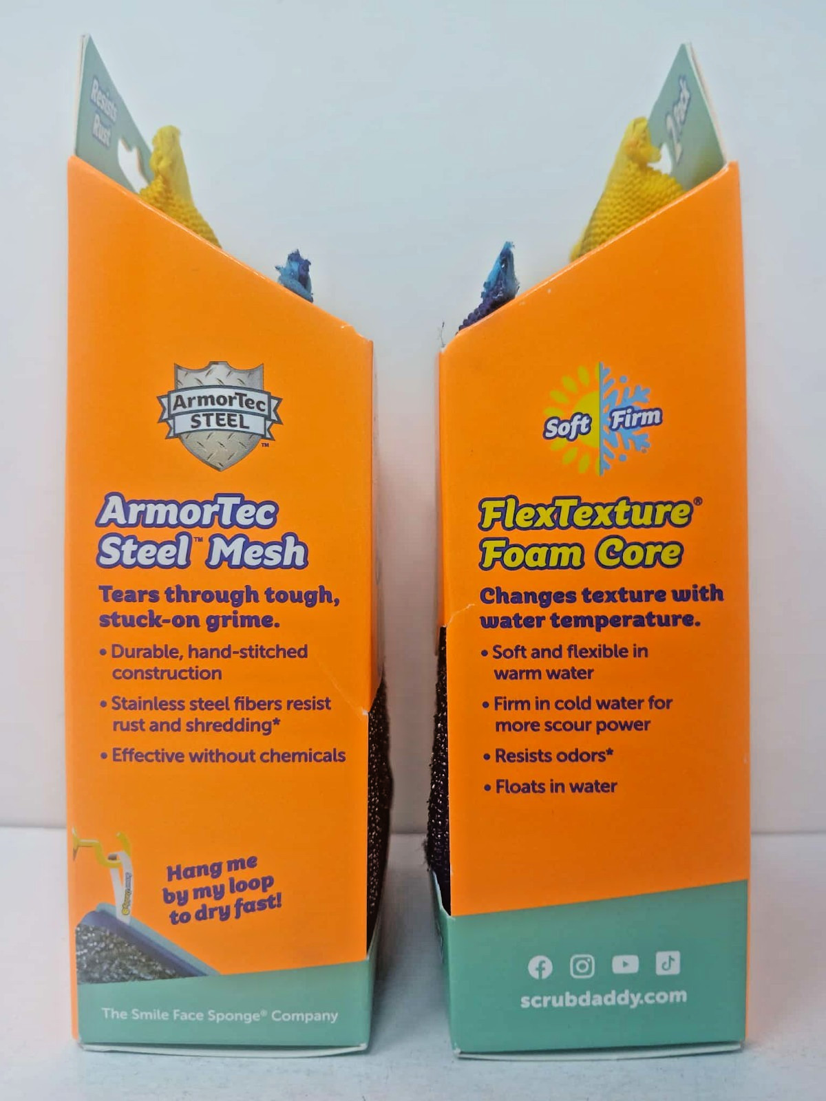 2 Pack – Scrub Daddy Stainless Steel Scour Daddy Heavy Duty Scouring Pad