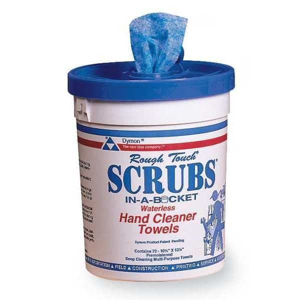 Scrubs 42272 Hand Cleaning Towels, 10 In X 12 In, Scrubs-In-A-Bucket, 72