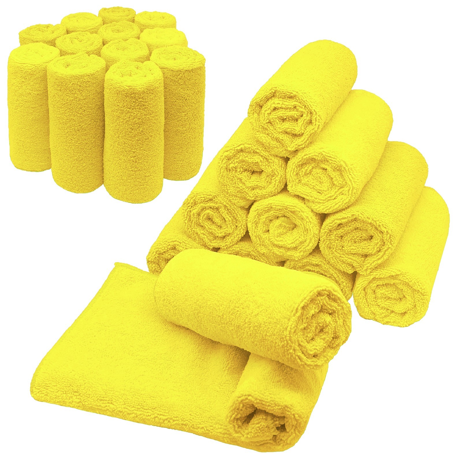 Microfiber Cleaning Cloth Set Of 24 Towel Rag Car Polishing Detailing No-Scratch