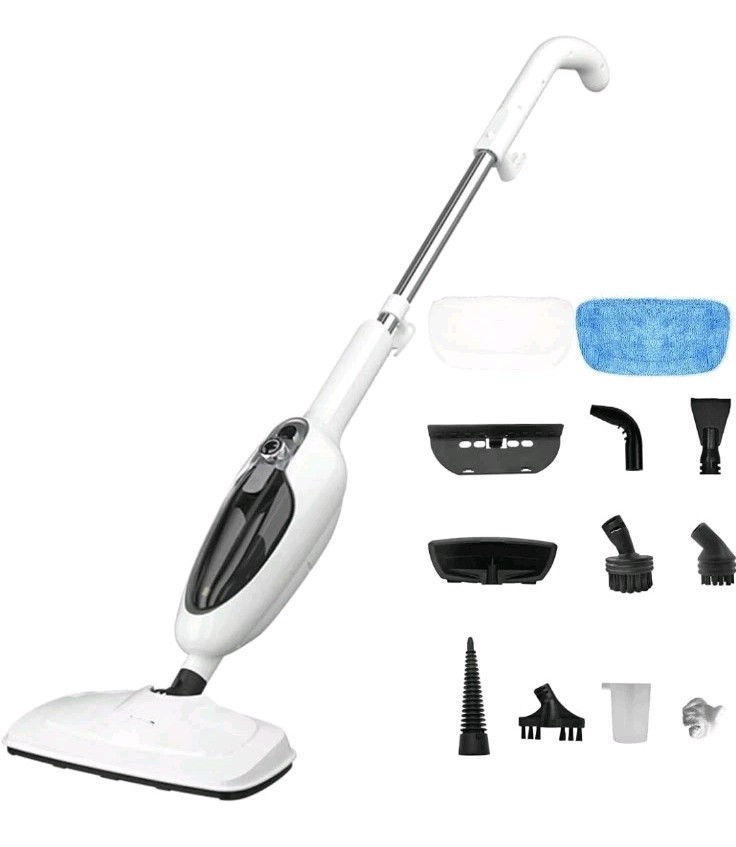 Sandoo 13 in 1 Steam Mop For Hardwood Cleaning Multipurpose, Steamer, 20ft Cord