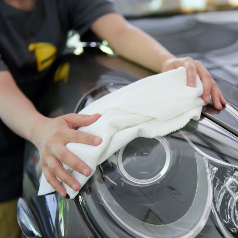 6 Pcs Microfiber Towel Edgeless No Scratch Cleaning Clothes 16″x16″, White