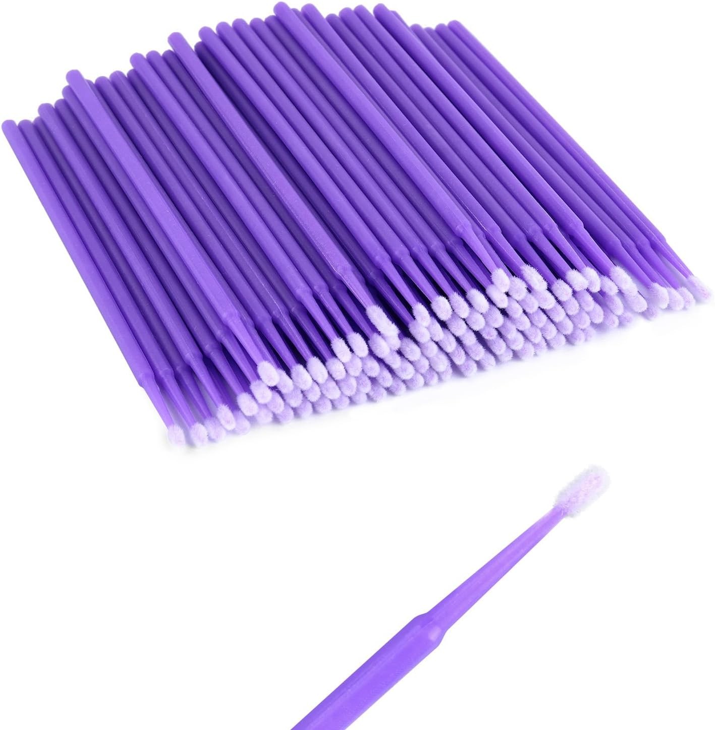 100PCS Car Touch Up Paint Brushes,Single-Use Micro Brushes for Refinishing Car