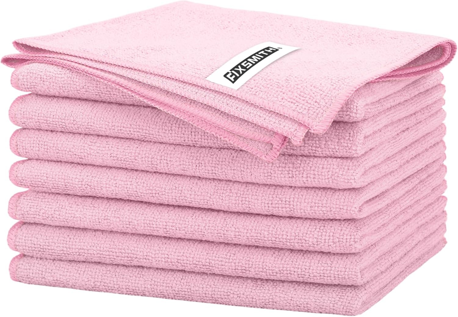 FIXSMITH Microfiber Cleaning Cloth – Pack of 50, Microfiber Towels for Cars 1…