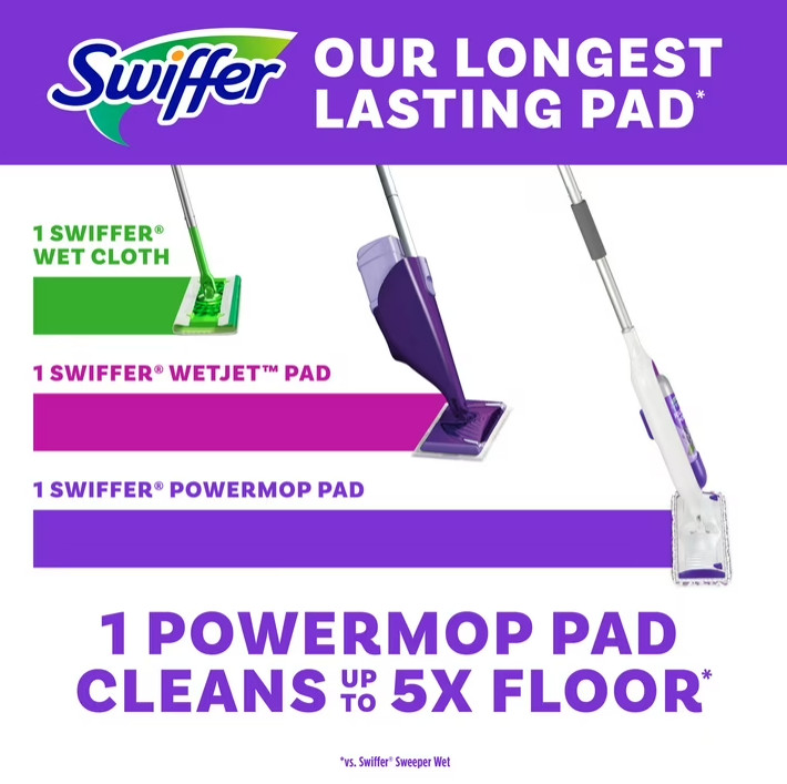 Swiffer Power Mop, Floor Cleaner, Tile, Vinyl, Laminate, Wood, Floor Cleaner, Cl